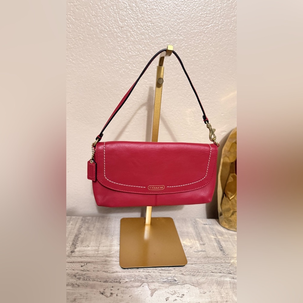 Coach Pink Leather Wristlet